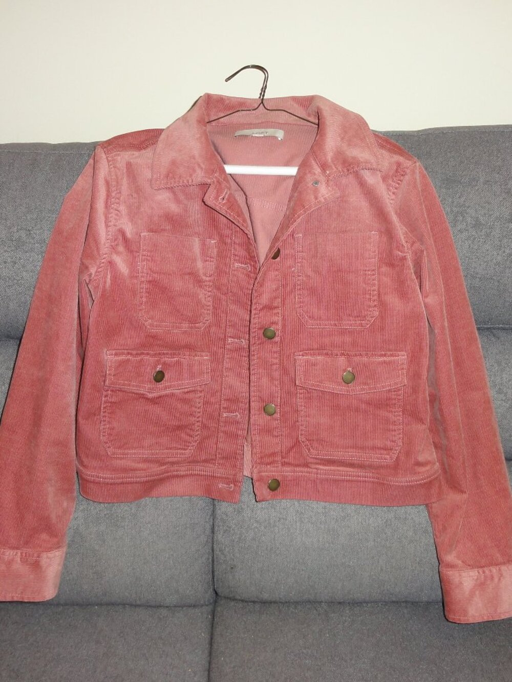 Loft Salmon Corduroy Jacket Size 2 EXCELLENT CONDITION!